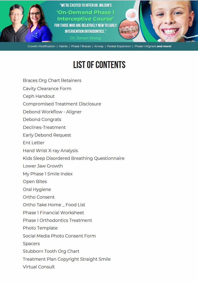 Dr. Wilson's complete 24-document library — table of contents