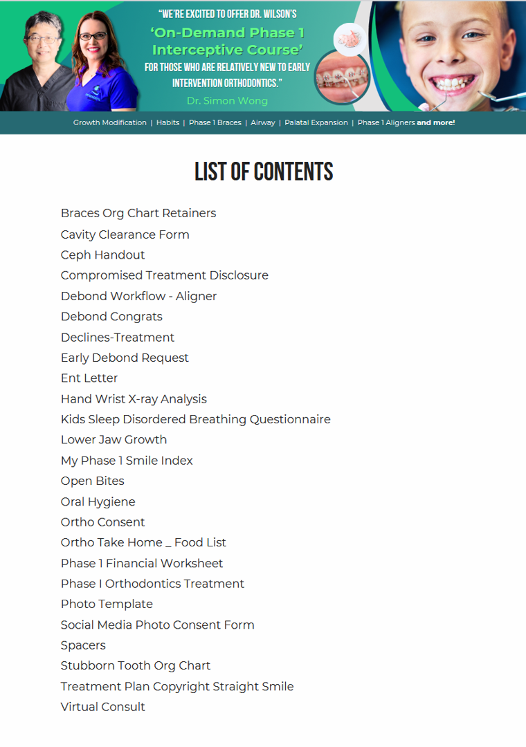 Dr. Wilson's complete 24-document library — table of contents