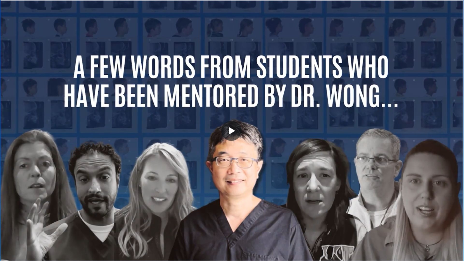 Dentists in Dr. Wong&rsquo;s mentorship program